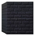 Pack 10 Laminas Papel Mural 3d Ladrillo Pared Blanco 77x70cm