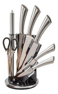 Juego De Cuchillos Con Base 8 Piezas Acero Inoxidable