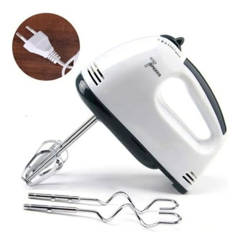 Batidora Haeger Hand Mixer 7 Velocidades Multifuncional