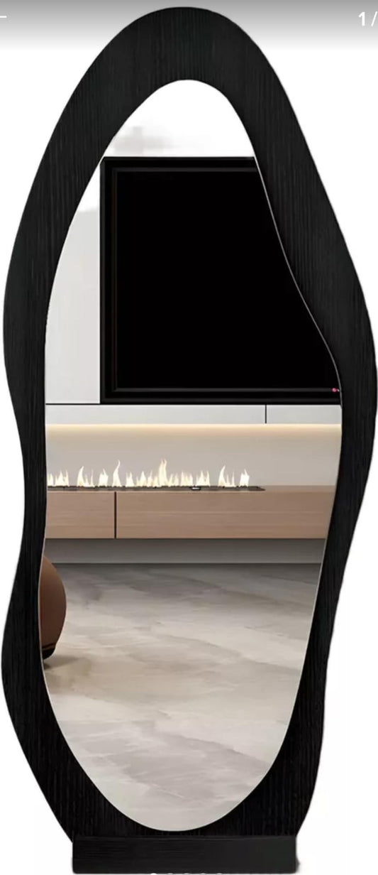 🥳Espejo Pedestal Cuerpo Completo Estilo Ondas