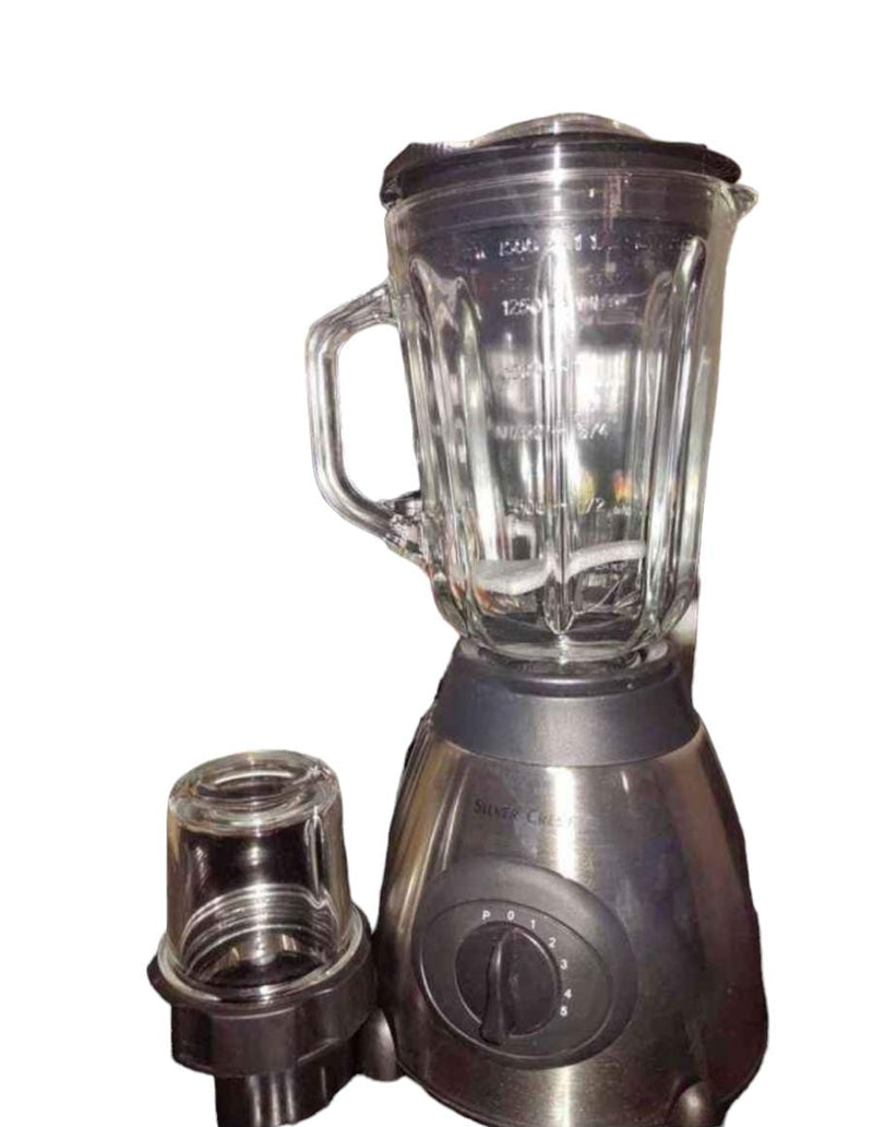 Licuadora o JUGUERA 5 Velocidades + Vaso de vidrio con su Pica todo Marca Hoffmans
