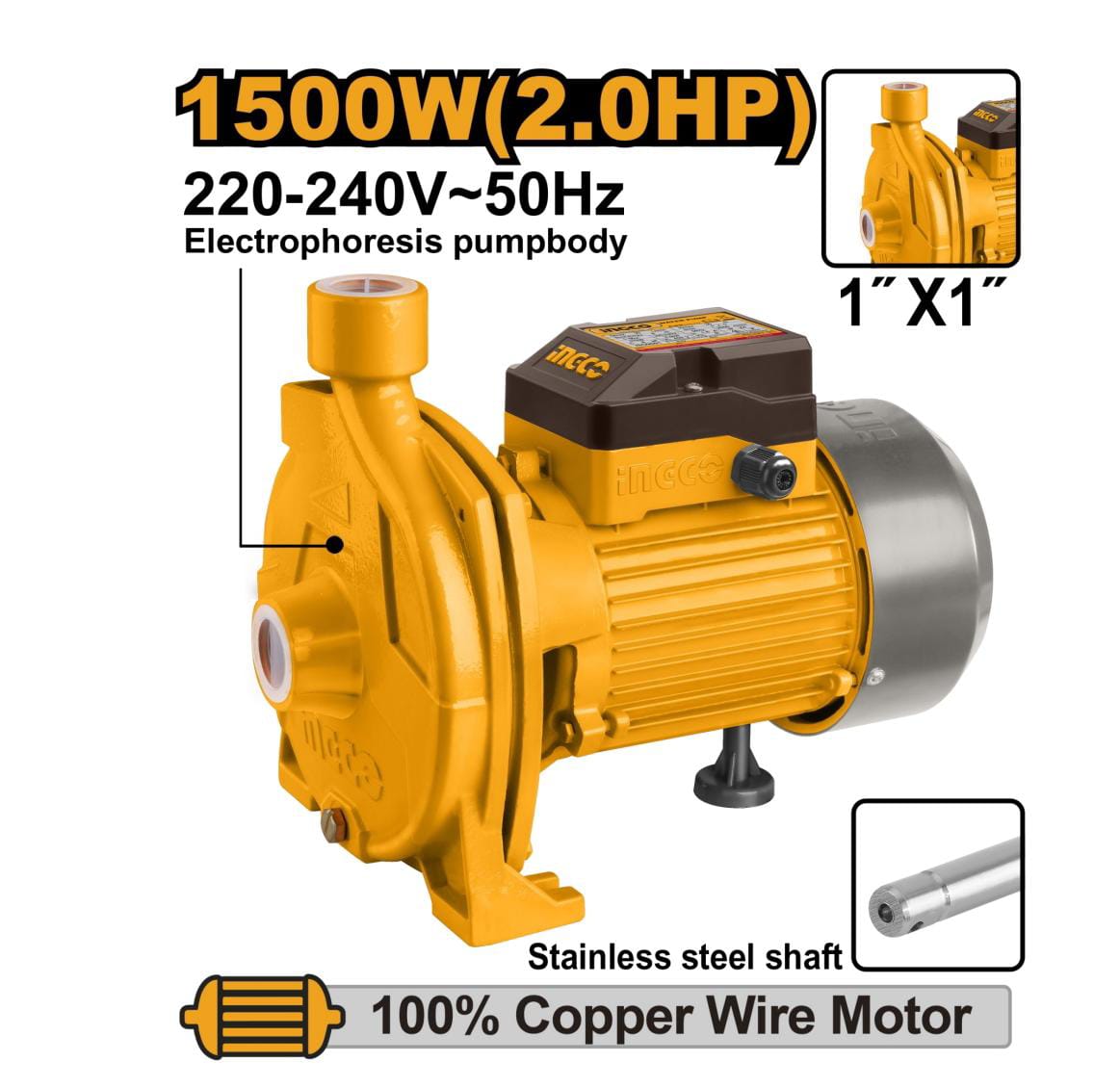 Bomba Centrífuga 1500W 2.0 Hp