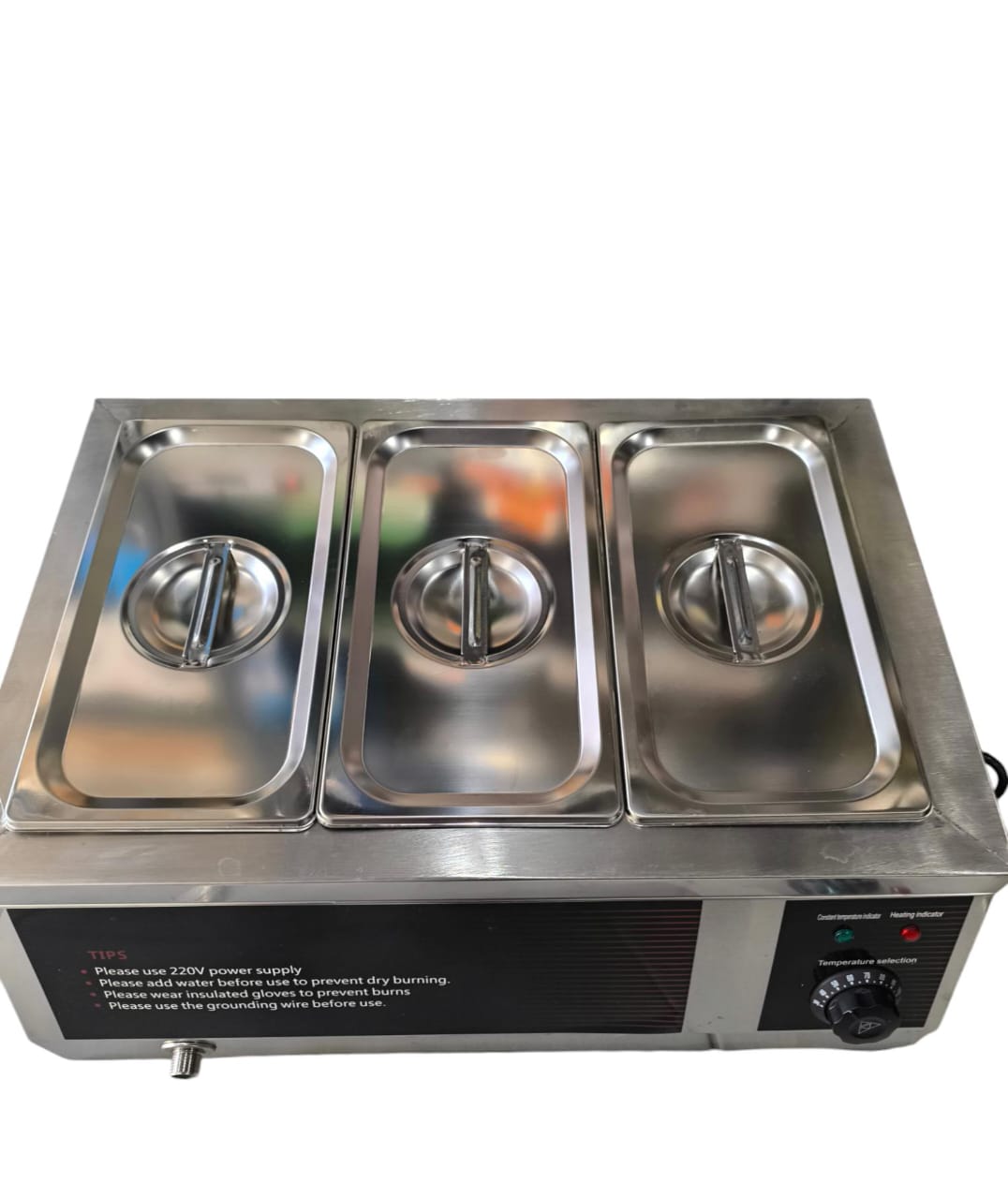 BAÑO MARÍA INDUSTRIAL ELÉCTRICO 3 DEPOSITOS