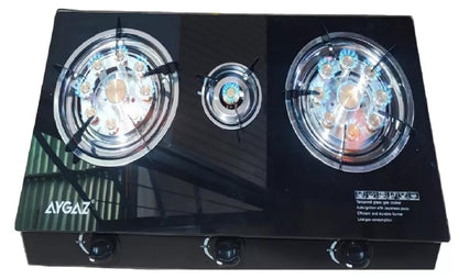 COCINA PORTÁTIL A GAS ENCIMERA 3 PLATOS