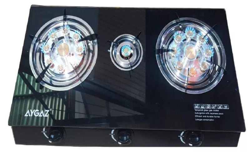 COCINA PORTÁTIL A GAS ENCIMERA 3 PLATOS