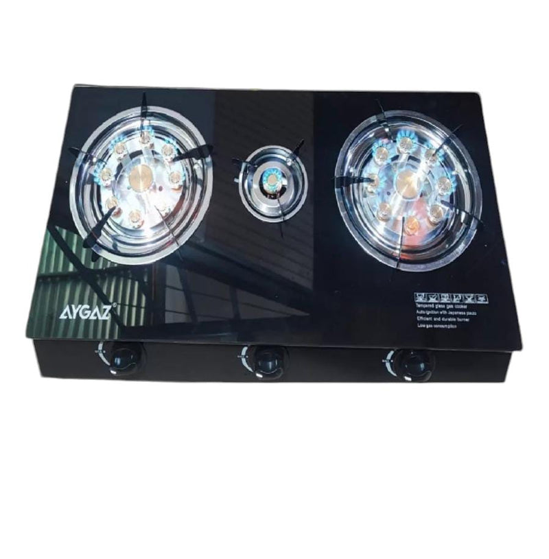 COCINA PORTÁTIL A GAS ENCIMERA 3 PLATOS