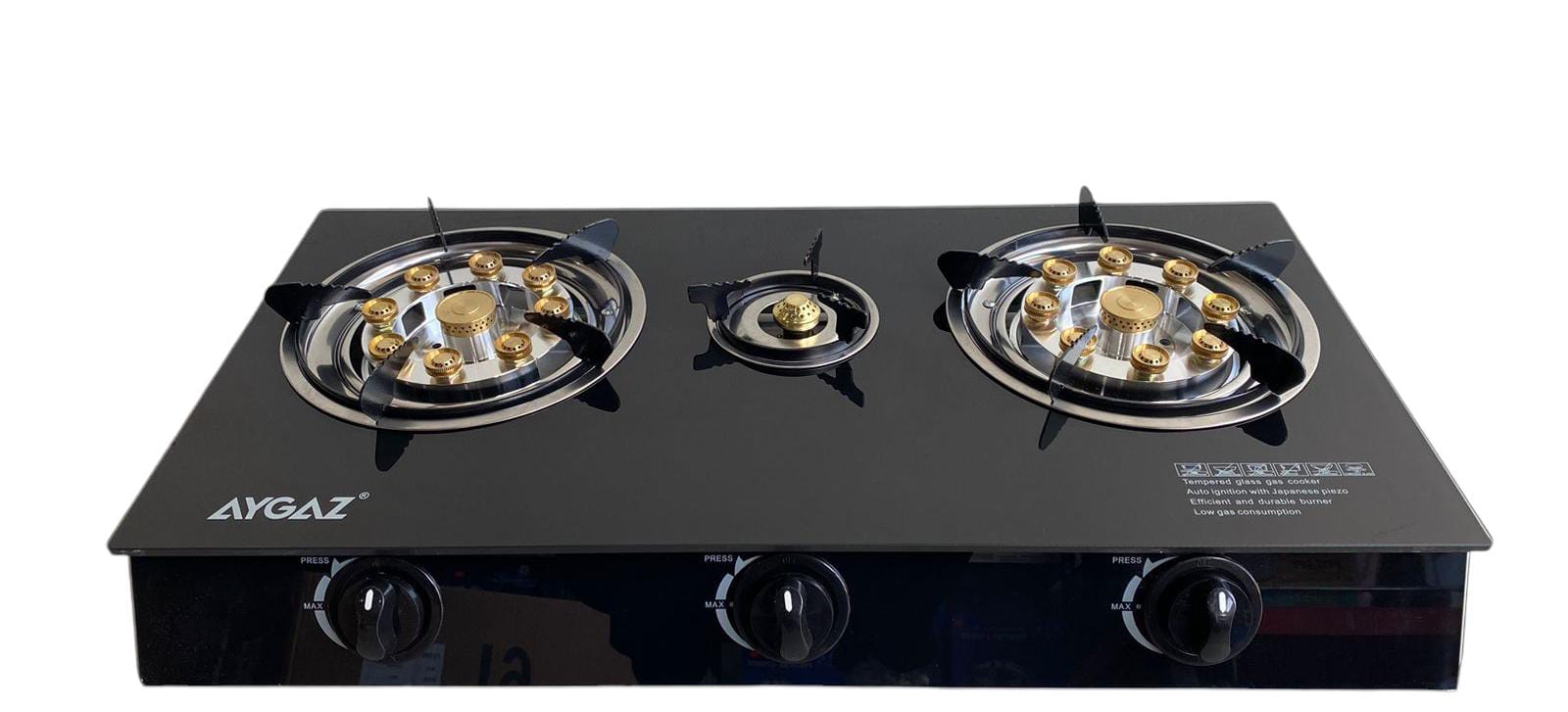 COCINA PORTÁTIL A GAS ENCIMERA 3 PLATOS