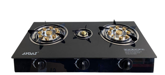 COCINA PORTÁTIL A GAS ENCIMERA 3 PLATOS