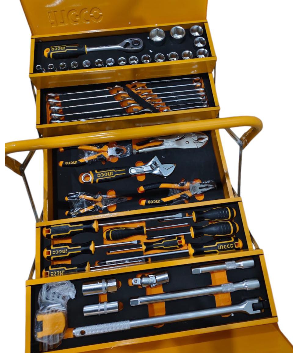 Caja de Herramientas Metalica Industrial 59 Piezas Ingco