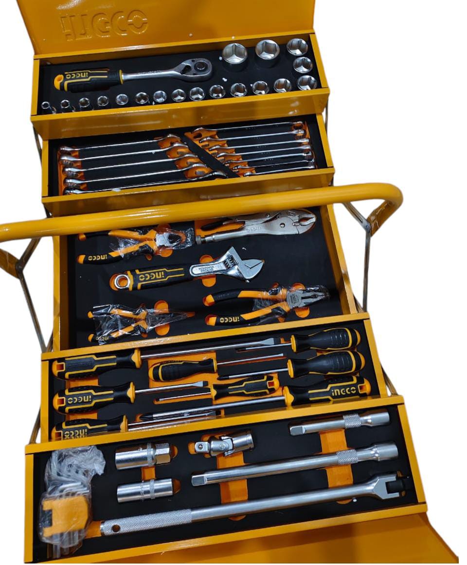 Caja de Herramientas Metalica Industrial 59 Piezas Ingco
