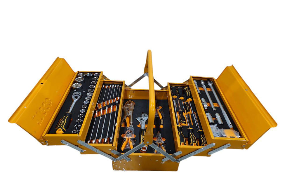 Caja de Herramientas Metalica Industrial 59 Piezas Ingco