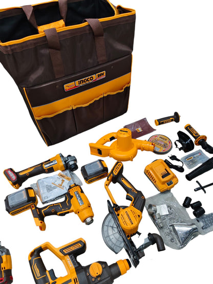 Kit combinado industrial inalámbrico 9 piezas