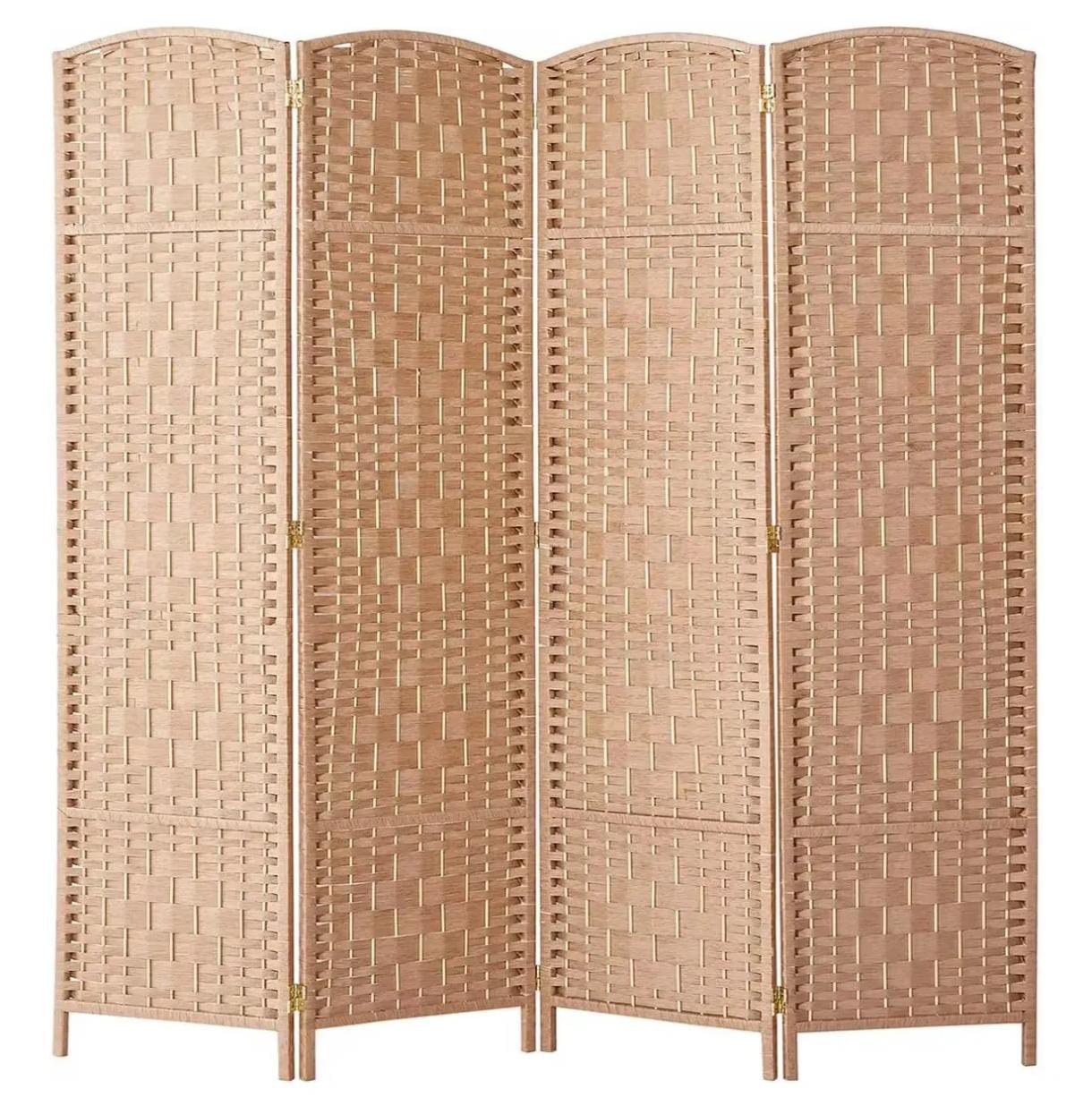 Biombo Separador De Ambientes Con 4 Paneles De 180x200