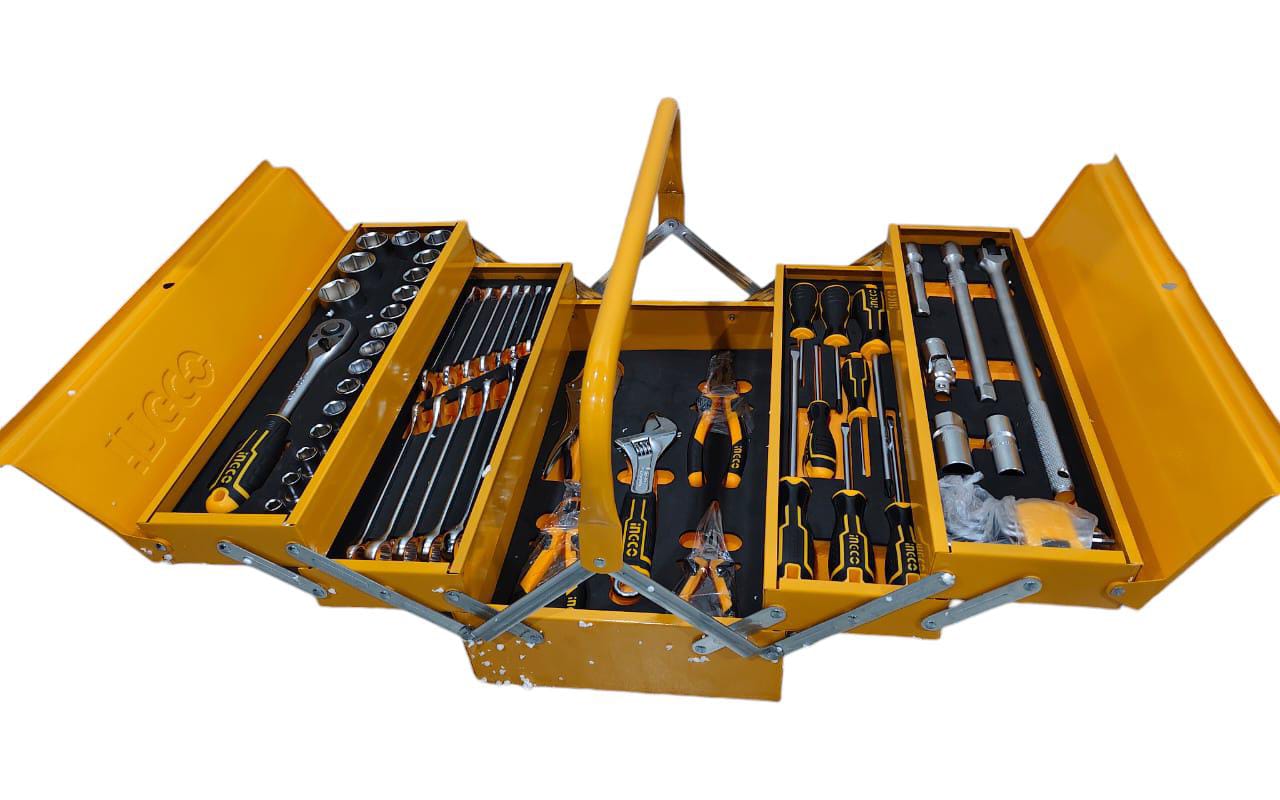Caja de Herramientas Metalica Industrial 59 Piezas Ingco